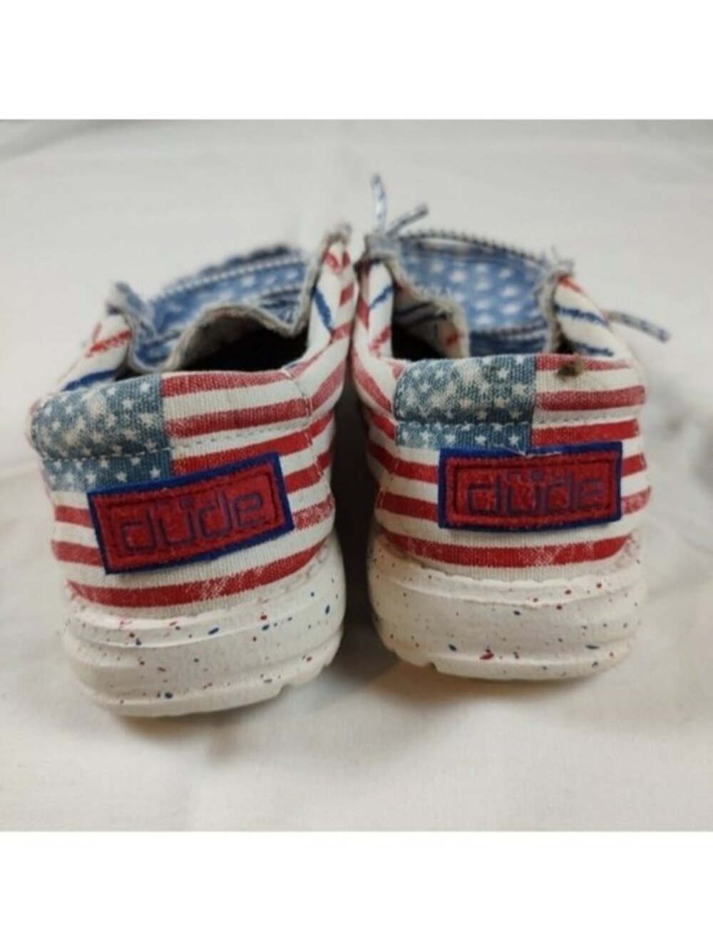 Hey Dude Wally Youth Stars n Stripes Shoes K12 - Picture 6 of 9